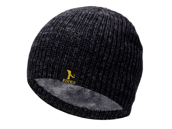 Slate grey Winter Whisperer Beanie, thermal hat with a snug fit for maximum warmth in cold weather.