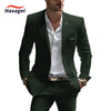 Elegant white summer suit for men, slim fit, notch lapel, perfect for weddings and business events, crafted from premium wool