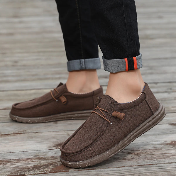 Lightweight breathable loafers for men with all-day comfort support