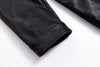 Zipper front closure on Tcyeek men's winter jacket.