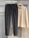 Classic tailored woolen trousers for autumn and winter wear