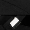 Cotton polyester docker cap in black with adjustable back closure