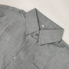 Natural fiber shirt in cotton-linen blend with moisture management properties