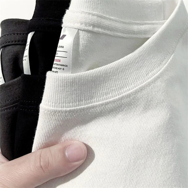 Classic Cotton Tee for men and women in solid color, breathable, moisture-wicking, perfect for casual wear and summer comfort