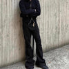 Model wearing Midnight Voyager jeans, perfect for urban adventures at night.