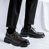 Classic men's dress shoes featuring a comfortable PU insole.
