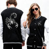 Scorpio printed bomber jacket for men, casual fit, stylish outerwear with ribbed cuffs, perfect for street style and daily we