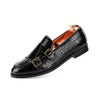 Double monk strap design adding sophistication to men's footwear.