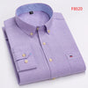 Men's Oxford Confidence Shirt in deep burgundy, stylish and professional.