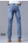 Medium-weight denim jeans for transitional seasons