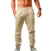 Soft cotton-linen wide-leg pants with adjustable fit and timeless style