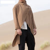Men's vintage cotton trench jacket with scarf collar in navy, perfect for spring outings and casual wear.