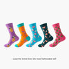 Unique dress socks with lively patterns, a must-have for men.
