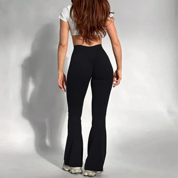 Sculpting high-waist yoga leggings for women with scrunch butt detail, breathable fabric, perfect for workouts and fitness ac