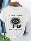 Caffeinated Whiskers graphic tee featuring playful cat illustration with coffee theme on soft fabric