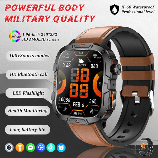 Precision Touch Smartwatch showcasing heart rate monitoring feature.