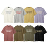 Trendy men's streetwear t-shirt with graphic print, breathable cotton, relaxed fit, classic O-neck, and short sleeves.