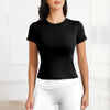 Move Freely athletic shirt with four-way stretch fabric for unrestricted yoga movement