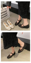 Women's embroidered ballet flats with square toe and bow detail in neutral beige tone