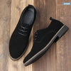 Men's Matte Leather Lace-Up Dress Shoes