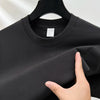 Pure cotton comfortable tee in timeless solid shade