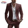 Elegant white summer suit for men, slim fit, notch lapel, perfect for weddings and business events, crafted from premium wool
