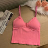 Versatile women's camisole with elegant lace trim and stretchy nylon fabric