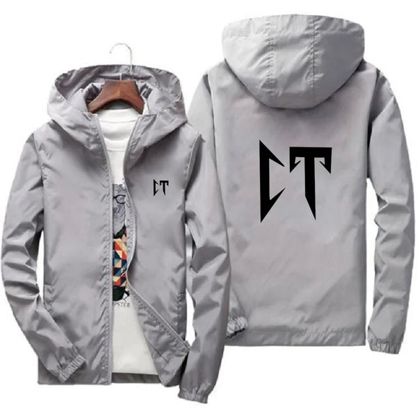 2025 Spring and Autumn Men's Fashion Hooded Windproof Waterproof Jacket Men's Mountaineering, Fishing, Sports and Leisure Jacket