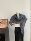 Unique vintage scarf, perfect for enhancing your spring and autumn wardrobe.