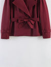 Regular fit belted trench in polyester for spring weather