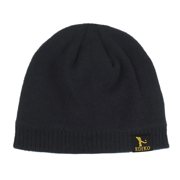 Classic white Winter Whisperer Beanie, hypoallergenic and soft, ideal for sensitive skin in winter.