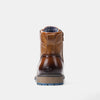 Sophisticated leather ankle boots featuring convenient zipper and low heel
