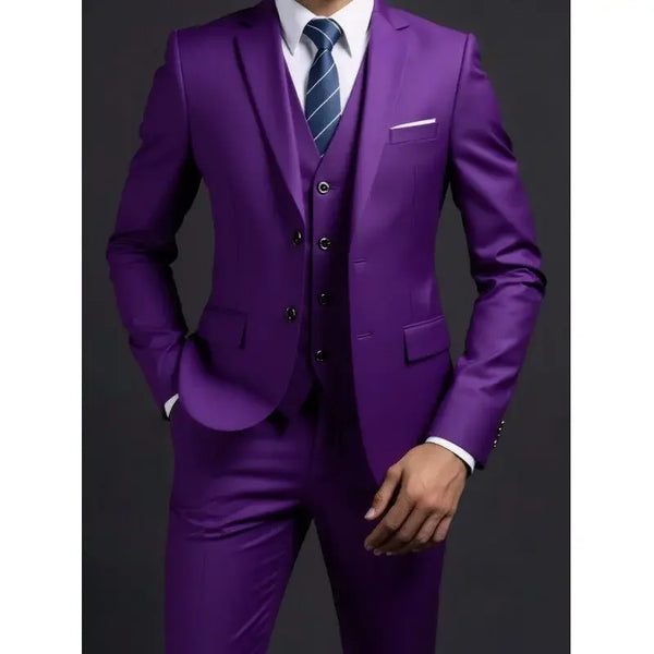 Single-breasted blazer of elegant men's suit, showcasing classic British styling.