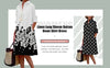 Elegant collared dress showcasing modern 3D geometric print technology