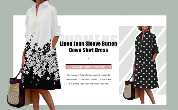 Elegant collared dress showcasing modern 3D geometric print technology