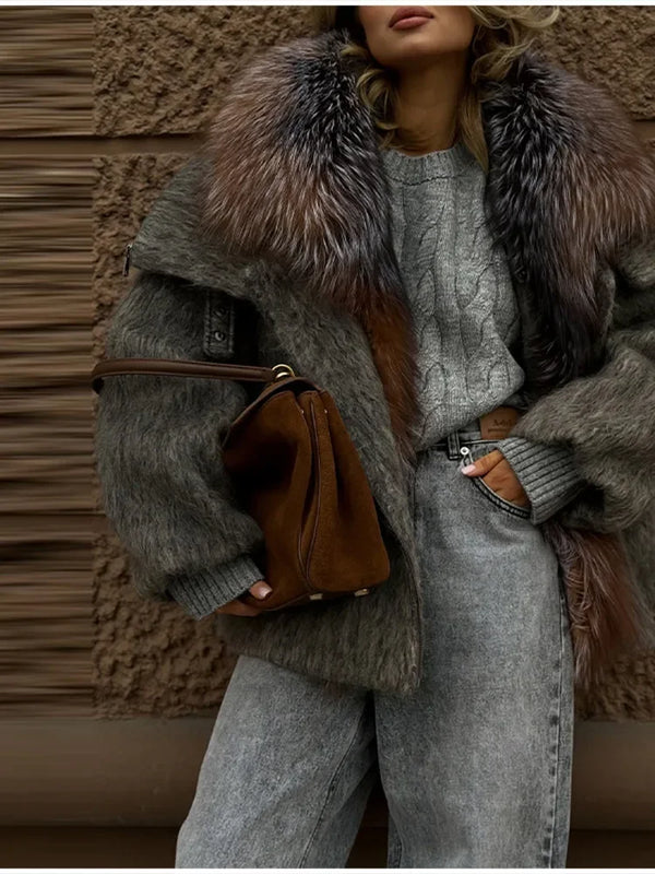 Cozy Rebellion oversized jacket in casual street-ready style