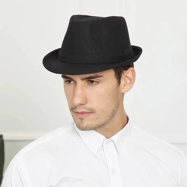 Comfortable classic fedora hat for men, perfect for business meetings and city strolls.