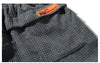 Flat lay of thermal corduroy joggers displaying full length and ribbed texture
