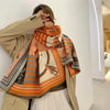 Chic beige scarf showcasing its soft texture and elegant design.