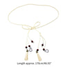 Bohemian braided faux leather skinny belt for women in camel, perfect for casual and formal outfits with fringe accents.