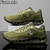 Moisture-resistant outdoor shoes keeping feet dry in challenging conditions