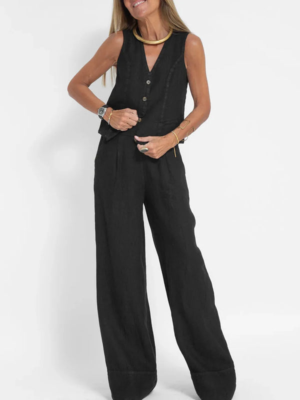 Detail of the tailored waistline on the Radiant Summer Suit, enhancing the figure.