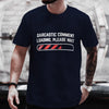 Funny men's tee featuring "Sarcastic Comment Loading" graphic, made from breathable modal fabric for casual wear.