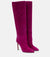Elegant pointed toe knee-high boots for a fashionable look.