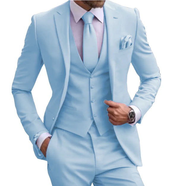 Close-up of the blazer's stitching in the elegant lilac suit.