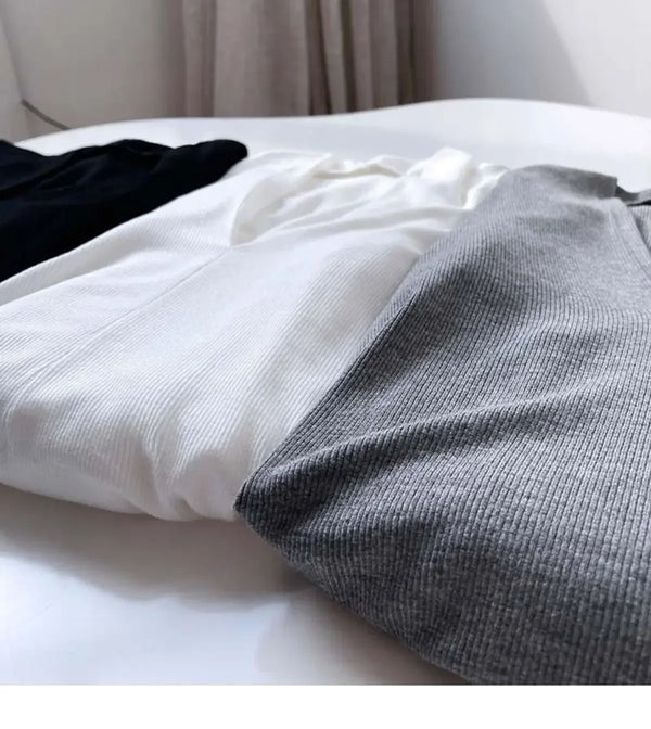 Elegant V-Neck Women's Blouse with Long Sleeves in solid color, perfect for casual and office wear, made from cotton-polyeste