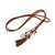 Bohemian braided faux leather skinny belt for women in camel, perfect for casual and formal outfits with fringe accents.
