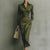 Neutral color palette of the Autumn Whisper Maxi dress, ideal for a versatile transitional wardrobe.