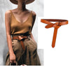 Premium Knot Cowhide Leather Belt for Women