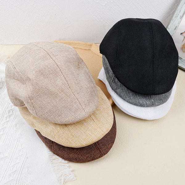 Fashionable beret that enhances urban style with a cultured aesthetic.